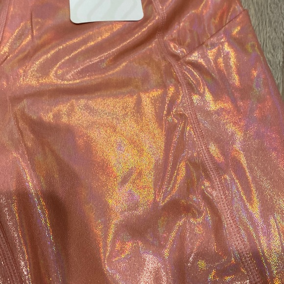 ✨ NWT Fabletics Holo Graphic Orange Leggings ✨ - Picture 2 of 8